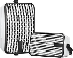 Outdoor Bluetooth Speakers 400w for Garage, Patio, Porch, Gazebo, Soffit, Entertainment Room. Wall Mount Speaker, Wireless Sync Up to 100 Speakers, IPX5 Waterproof (2 Pcs) Outdoor Bluetooth Speakers 400w for Garage, Patio, Porch, Gazebo, Soffit, Entertainment Room. Wall Mount Speaker, Wireless Sync Up to 100 Speakers, IPX5 Waterproof (2 Pcs)