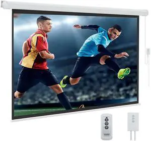 84inch Motorized Projection Screen, 16:9 4K 3D HD Electric Projector Screen, Wall/Ceiling Mounted White Projection Screen with Two Remote Controls for Indoor & Outdoor Use 84inch Motorized Projection Screen, 16:9 4K 3D HD Electric Projector Screen, Wall/Ceiling Mounted White Projection Screen with Two Remote Controls for Indoor & Outdoor Use