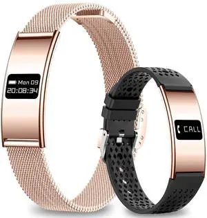 Smart Bracelet for Women Men, Activity Fitness Tracker, Smart Wristband with Heart Rate/Blood Oxygen/Sleep Monitor/Pedometer, IPX8 Waterproof Slim Smart Watch for Android iPhone, 2 Bands, Gold Smart Bracelet for Women Men, Activity Fitness Tracker, Smart Wristband with Heart Rate/Blood Oxygen/Sleep Monitor/Pedometer, IPX8 Waterproof Slim Smart Watch for Android iPhone, 2 Bands, Gold