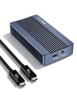 ACASIS 40Gbps M.2 NVMe SSD Enclosure, with Cooling Fan, M.2 Enclosure Compatible with Thunderbolt 4/3,USB4/USB3.2/3.1/3.0/2.0, TBU 405 Pro for M1 M2 Pro/Max Support 2280/2260/2242/2230 (TBU405 Pro) ACASIS 40Gbps M.2 NVMe SSD Enclosure, with Cooling Fan, M.2 Enclosure Compatible with Thunderbolt 4/3,USB4/USB3.2/3.1/3.0/2.0, TBU 405 Pro for M1 M2 Pro/Max Support 2280/2260/2242/2230 (TBU405 Pro)