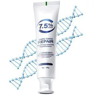 7.5% Nano Hydroxyapatite Toothpaste for Enamel Repair & Sensitive Teeth, Fluoride-Free Remineralizing Formula with Natural Mint, Gentle Oral Care for Daily Protection 1 Tube 7.5% Nano Hydroxyapatite Toothpaste for Enamel Repair & Sensitive Teeth, Fluoride-Free Remineralizing Formula with Natural Mint, Gentle Oral Care for Daily Protection 1 Tube