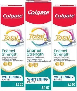 Total Enamel Strength Remineralizing Toothpaste, 3 Pack, 3 oz Total Enamel Strength Remineralizing Toothpaste, 3 Pack, 3 oz