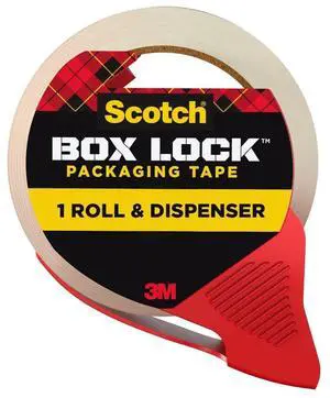 Box Lock Packing Tape, Clear, 1.88 in. x 54.6 yd Box Lock Packing Tape, Clear, 1.88 in. x 54.6 yd