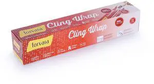 Cling Wrap Non-PVC Plastic Wrap for Food - 300 Square Foot Roll with Slide Cutter Cling Wrap Non-PVC Plastic Wrap for Food - 300 Square Foot Roll with Slide Cutter