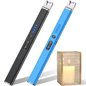 2 Pack Candle Lighter Rechargeable Electric Lighter Long Stem Matches 2 Pack Candle Lighter Rechargeable Electric Lighter Long Stem Matches