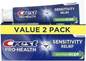 Pro-Health Advanced Sensitivity Whitening Plus Scope Toothpaste, 5.1 oz x 2 Pro-Health Advanced Sensitivity Whitening Plus Scope Toothpaste, 5.1 oz x 2
