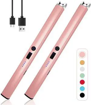 2 PCS Candle Lighter,Windproof Flameless Rechargeable Electric Lighter 2 PCS Candle Lighter,Windproof Flameless Rechargeable Electric Lighter
