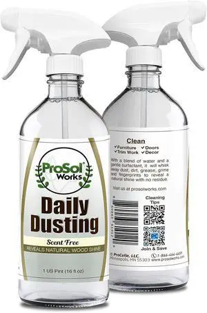 Daily Dusting Spray Surface Cleaner 16 oz - Wood Cleaner Cleaning Spray for Tables, Banisters, Old Wooden Cabinet, Doors, Decors & Antique Restorer Revealing Natural Shine Daily Dusting Spray Surface Cleaner 16 oz - Wood Cleaner Cleaning Spray for Tables, Banisters, Old Wooden Cabinet, Doors, Decors & Antique Restorer Revealing Natural Shine