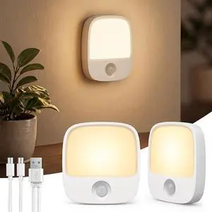 EZVALO Rechargeable Motion Sensor Night Lights, 2 Pack Magnetic Stick-On LED Lights with 3 Color Temperatures, Adjustable & Memory, Cordless Night Light for Closet, Bedroom, Hallway, Stairs, Bathroom EZVALO Rechargeable Motion Sensor Night Lights, 2 Pack Magnetic Stick-On LED Lights with 3 Color Temperatures, Adjustable & Memory, Cordless Night Light for Closet, Bedroom, Hallway, Stairs, Bathroom