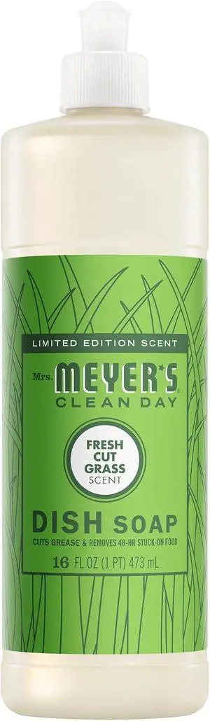 MRS. MEYER'S CLEAN DAY Liquid Dish Soap, Fresh Cut Grass, 16 fl oz MRS. MEYER'S CLEAN DAY Liquid Dish Soap, Fresh Cut Grass, 16 fl oz