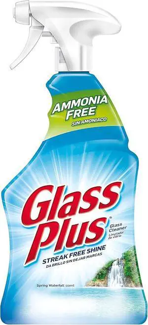 Glass Plus Glass Cleaner Spray, Window & Mirror Cleaner, 32 Fl Oz Glass Plus Glass Cleaner Spray, Window & Mirror Cleaner, 32 Fl Oz