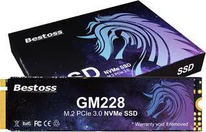 Bestoss 2TB M.2 PCIe NVMe 2280 SSD Gen3.0 x4 3D NAND Internal Solid State Drive, Seq. Read Speeds Up to 2200MB/s, Compatible with Desktop or Laptop Bestoss 2TB M.2 PCIe NVMe 2280 SSD Gen3.0 x4 3D NAND Internal Solid State Drive, Seq. Read Speeds Up to 2200MB/s, Compatible with Desktop or Laptop