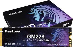 Bestoss 512GB M.2 PCIe NVMe 2280 SSD Gen3.0 x4 3D NAND Internal Solid State Drive, Seq. Read Speeds Up to 2200MB/s, Compatible with Desktop or Laptop Bestoss 512GB M.2 PCIe NVMe 2280 SSD Gen3.0 x4 3D NAND Internal Solid State Drive, Seq. Read Speeds Up to 2200MB/s, Compatible with Desktop or Laptop