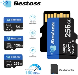 Bestoss 64GB Micro SD TF Flash Memory Card A1 C10 V30 4K UHD Storage Expansion for Smartphone Camera Drone Device, Speed Up to 160MB/s Bestoss 64GB Micro SD TF Flash Memory Card A1 C10 V30 4K UHD Storage Expansion for Smartphone Camera Drone Device, Speed Up to 160MB/s