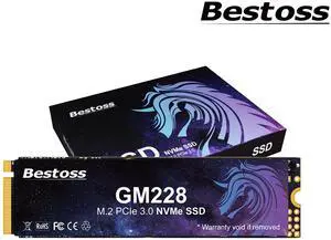 Bestoss 2TB M.2 PCIe NVMe 2280 SSD Gen3.0 x4 3D NAND Internal Solid State Drive, Seq. Read Speeds Up to 2200MB/s, Compatible with Desktop or Laptop Bestoss 2TB M.2 PCIe NVMe 2280 SSD Gen3.0 x4 3D NAND Internal Solid State Drive, Seq. Read Speeds Up to 2200MB/s, Compatible with Desktop or Laptop