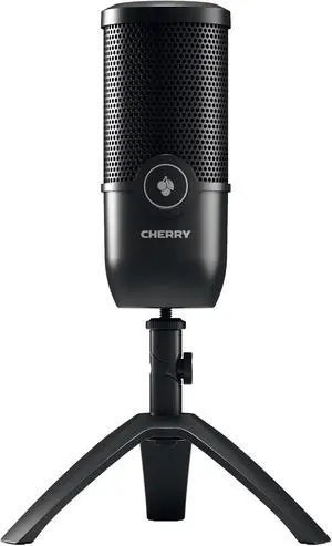 Cherry UM 3.0, USB Microphone for Podcasting, Streaming and Home Office Use, Cardioid Polar Pattern, Headphone Jack, Compatible with PC/Mac/PS4/PS5, Black Cherry UM 3.0, USB Microphone for Podcasting, Streaming and Home Office Use, Cardioid Polar Pattern, Headphone Jack, Compatible with PC/Mac/PS4/PS5, Black