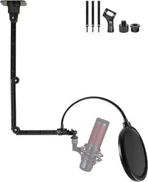 Ceiling/Wall Mic Mount Holder compatible with Shure MV7,Blue Yeti,Razer,HyperX,Rode,Razer Microphones for Gaming, Streaming, Podcasts, Twitch, YouTube, Discord Ceiling/Wall Mic Mount Holder compatible with Shure MV7,Blue Yeti,Razer,HyperX,Rode,Razer Microphones for Gaming, Streaming, Podcasts, Twitch, YouTube, Discord