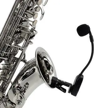 UHF Wireless Instrument Microphone System Wireless Solution for Saxophones, Trumpets & Woodwinds 164ft Range (Microphone 065 01 MN) UHF Wireless Instrument Microphone System Wireless Solution for Saxophones, Trumpets & Woodwinds 164ft Range (Microphone 065 01 MN)