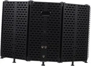 BESPORTBLE Black Microphone Windshield Isolation Shield Foldable Sound Absorbing Filter Desktop and Floor Use Noise Reduction Cover BESPORTBLE Black Microphone Windshield Isolation Shield Foldable Sound Absorbing Filter Desktop and Floor Use Noise Reduction Cover