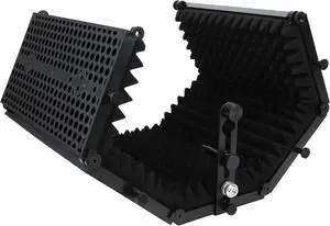 Microphone Isolation Cover, Foldable Recording Sound Absorbing Microphone Isolator Panel, 5 Panel Mic Isolation Cover for Recording Microphone Isolation Cover, Foldable Recording Sound Absorbing Microphone Isolator Panel, 5 Panel Mic Isolation Cover for Recording