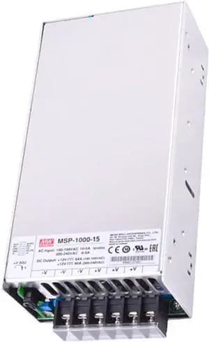 Mean Well MSP-1000-15 1000W Single Output Medical Type Power Supply 15V 64A 960W for Gaming PC and Bench Computer Applications Mean Well MSP-1000-15 1000W Single Output Medical Type Power Supply 15V 64A 960W for Gaming PC and Bench Computer Applications