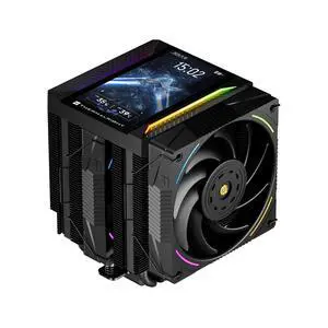 Peerless Assassin 120 Vision MAX ARGB Black CPU Air Cooler, Twin Tower Radiator 2150RPM,480x854 Resolving Power IPS Screen with 5,Computer Cooler for Intel lga1851/1700/115x,AM4/AM5 Peerless Assassin 120 Vision MAX ARGB Black CPU Air Cooler, Twin Tower Radiator 2150RPM,480x854 Resolving Power IPS Screen with 5,Computer Cooler for Intel lga1851/1700/115x,AM4/AM5