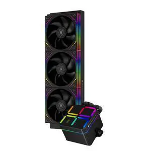 Magic Qube 360 ARGB Black Liquid CPU Cooler,Building Block Fan with 2000RPM,for AM4/AM5,Intel LGA1150/1151/1200/1700/1851,Temperature Controlled Color Changing Digital Screen Magic Qube 360 ARGB Black Liquid CPU Cooler,Building Block Fan with 2000RPM,for AM4/AM5,Intel LGA1150/1151/1200/1700/1851,Temperature Controlled Color Changing Digital Screen