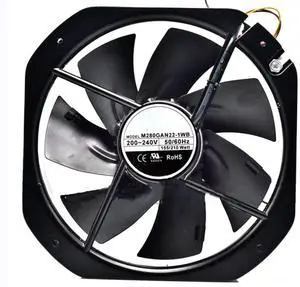 200/240V 155/210W 280X280X80MM 2-Wire Cooling Fan 200/240V 155/210W 280X280X80MM 2-Wire Cooling Fan