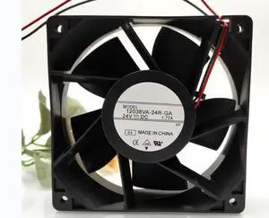 for 12038VA-24R-GA 24V 1.77A 35.5W 6400RPM 243.7CFM 64DB 120X120X38MM 2-Wire Cooling Fan for 12038VA-24R-GA 24V 1.77A 35.5W 6400RPM 243.7CFM 64DB 120X120X38MM 2-Wire Cooling Fan
