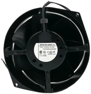 W2S130-AA03-77 AC230V 17255 45/39W 2 Wire Cooling Fan W2S130-AA03-77 AC230V 17255 45/39W 2 Wire Cooling Fan