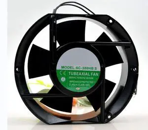for 6C-380HB S 380V 44/46W 2750/3100RPM 198/235CFM 172X150X51MM 2-Wire Cooling Fan for 6C-380HB S 380V 44/46W 2750/3100RPM 198/235CFM 172X150X51MM 2-Wire Cooling Fan