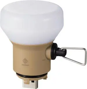 ELECOM NESTOUT Outdoor Camping LED Lantern w/ Mini Tripod, Dimmable USB Powered Soft LED Light, IP44 Water Dust Resistant, 10-350 Lumen, Portable Lamp for NESTOUT Power Bank, Beige (LAMP-1) ELECOM NESTOUT Outdoor Camping LED Lantern w/ Mini Tripod, Dimmable USB Powered Soft LED Light, IP44 Water Dust Resistant, 10-350 Lumen, Portable Lamp for NESTOUT Power Bank, Beige (LAMP-1)