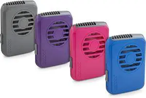 O2COOL Deluxe Personal Necklace Fan | Hands- Free, Battery Operated Wearable Mini Cooling Device for Beach, Sporting Events, Camping (3 Pack Random Colors) O2COOL Deluxe Personal Necklace Fan | Hands- Free, Battery Operated Wearable Mini Cooling Device for Beach, Sporting Events, Camping (3 Pack Random Colors)