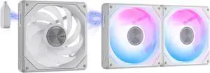 darkFlash G24 120MM Magnetic ARGB PC Case Fans - 3 Pack, Tool-Free Installation, up to 2200RPM Cooling, 4-Pin PWM, Sync with Motherboard RGB Software(White) darkFlash G24 120MM Magnetic ARGB PC Case Fans - 3 Pack, Tool-Free Installation, up to 2200RPM Cooling, 4-Pin PWM, Sync with Motherboard RGB Software(White)