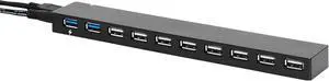 Amazon Basics USB 3.0 10-Port HUB with AC Adapter, Black Amazon Basics USB 3.0 10-Port HUB with AC Adapter, Black