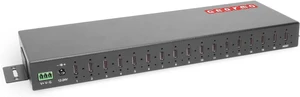 Gearmo Rugged 16 Port USB 3.2 Gen 2 Type-C Hub, 10Gbps, Rack Mount, ESD Surge Protection Gearmo Rugged 16 Port USB 3.2 Gen 2 Type-C Hub, 10Gbps, Rack Mount, ESD Surge Protection