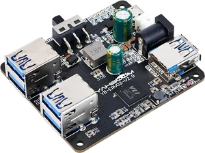 Yahboom 4 Port USB 3.0 Hub for Raspberry Pi Jetson Nano ROS Robot, Compatible with USB 3.0/2.0/1.1 Driver-Free Plug&Play, Onboard External USB-A5V (Micro-USB)9~24V Power Port, for High-Power Device Yahboom 4 Port USB 3.0 Hub for Raspberry Pi Jetson Nano ROS Robot, Compatible with USB 3.0/2.0/1.1 Driver-Free Plug&Play, Onboard External USB-A5V (Micro-USB)9~24V Power Port, for High-Power Device