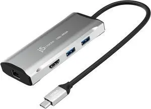 j5create USB C Hub - 4K 60Hz HDMI, 2 USB-A 10Gbps, USB-C 10Gbps with PD 100W, Ethernet, | Multiport Adapter for MacBook, ChromeBook, XPS, Surface Pro (JCD392) j5create USB C Hub - 4K 60Hz HDMI, 2 USB-A 10Gbps, USB-C 10Gbps with PD 100W, Ethernet, | Multiport Adapter for MacBook, ChromeBook, XPS, Surface Pro (JCD392)
