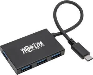 Tripp Lite Gen 1 USB-C Hub, Portable USB-C to USB-A Splitter for Charging and Data Transfer, Thunderbolt 3, 5 Gbps, 1.5 A, Aluminum (U460-004-4A-Al) Tripp Lite Gen 1 USB-C Hub, Portable USB-C to USB-A Splitter for Charging and Data Transfer, Thunderbolt 3, 5 Gbps, 1.5 A, Aluminum (U460-004-4A-Al)