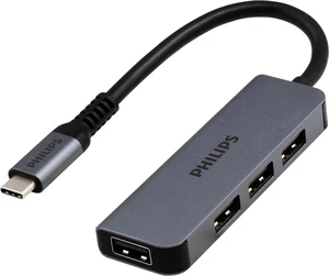 Philips USB C to USB Hub for Laptop, 4 USB 2.0 Ports, USB C Hub Multiport Adapter for MacBook Pro, MacBook Air, 480 Mbps Data Transfer Speed, USB C Laptops Docking Station, SWL3573S/37 Philips USB C to USB Hub for Laptop, 4 USB 2.0 Ports, USB C Hub Multiport Adapter for MacBook Pro, MacBook Air, 480 Mbps Data Transfer Speed, USB C Laptops Docking Station, SWL3573S/37