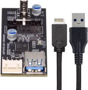chenyang USB 3.1 Type E to USB 3.0 19/20Pin USB 3.1 Type E HUB Port Multiplier PCBA Adapter with SATA Power Cable chenyang USB 3.1 Type E to USB 3.0 19/20Pin USB 3.1 Type E HUB Port Multiplier PCBA Adapter with SATA Power Cable