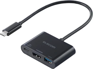 Elecom DST-W11 USB-C Hub Docking Station 3 in 1 PD100W Smartphone Charging 7.5W HDMI 4K Support High Speed Data Transfer 5Gbps Black Elecom DST-W11 USB-C Hub Docking Station 3 in 1 PD100W Smartphone Charging 7.5W HDMI 4K Support High Speed Data Transfer 5Gbps Black