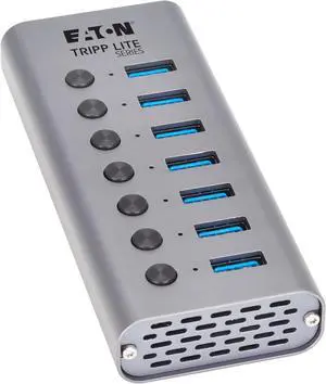 Tripp Lite Series 7-Port USB-C Hub USB 3.2 Gen 1 5 Gbps USB-A Ports Optional USB-A Adapter, Gray (U360-007-SW) Tripp Lite Series 7-Port USB-C Hub USB 3.2 Gen 1 5 Gbps USB-A Ports Optional USB-A Adapter, Gray (U360-007-SW)