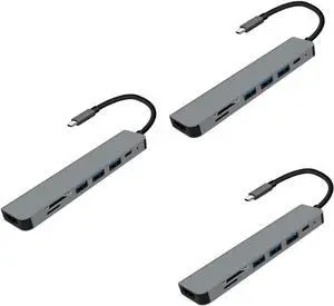 OSALADI 3pcs Type-c USB Hub Ports Multi-Port USB Hub for Laptop Use at Home Office OSALADI 3pcs Type-c USB Hub Ports Multi-Port USB Hub for Laptop Use at Home Office