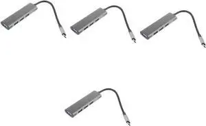 OSALADI 4pcs USB Power Hub USB Type c Port Hub Adapter for Laptop Splitter Expander OSALADI 4pcs USB Power Hub USB Type c Port Hub Adapter for Laptop Splitter Expander