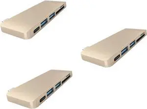 OSALADI 3pcs Type C USB Combo Hub Adapter Charging Data Sync Reader for Laptop OSALADI 3pcs Type C USB Combo Hub Adapter Charging Data Sync Reader for Laptop