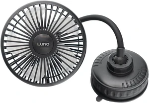 Luno Car Camping Fan - USB Powered | Reusable Suction Cup Mount | 3 Fan Speeds Luno Car Camping Fan - USB Powered | Reusable Suction Cup Mount | 3 Fan Speeds