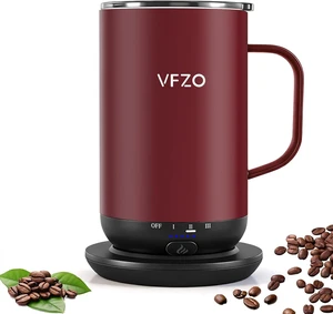 Self Heating Coffee Mug,High-Capacity- 18 oz, 180 Min Battery Life, Smart Heated Coffee MugSmart mug, Simple Temperature Control Operation, Gifts for family members (Burgundy) Self Heating Coffee Mug,High-Capacity- 18 oz, 180 Min Battery Life, Smart Heated Coffee MugSmart mug, Simple Temperature Control Operation, Gifts for family members (Burgundy)