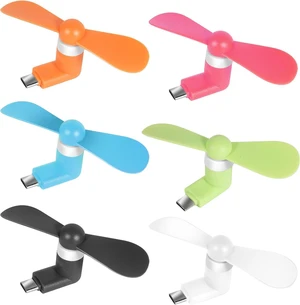 Mini Cell Phone Fan - Colorful Powerful Fan Compatible for iPhone, iPad, Android Smartphone,Tablet - Cell Phone Summer Accessories - (6-Pack) Mini Cell Phone Fan - Colorful Powerful Fan Compatible for iPhone, iPad, Android Smartphone,Tablet - Cell Phone Summer Accessories - (6-Pack)