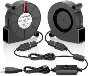50mm x 15mm USB Blower Fan 2 Pack 5v Squirrel Cage Blower Fan with Variable Speed for Cooling DIY 3D Printer Costume Welding Helmet Thin Client CPU Modem 50mm x 15mm USB Blower Fan 2 Pack 5v Squirrel Cage Blower Fan with Variable Speed for Cooling DIY 3D Printer Costume Welding Helmet Thin Client CPU Modem